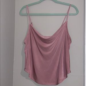 Silk Mauve Crop Top